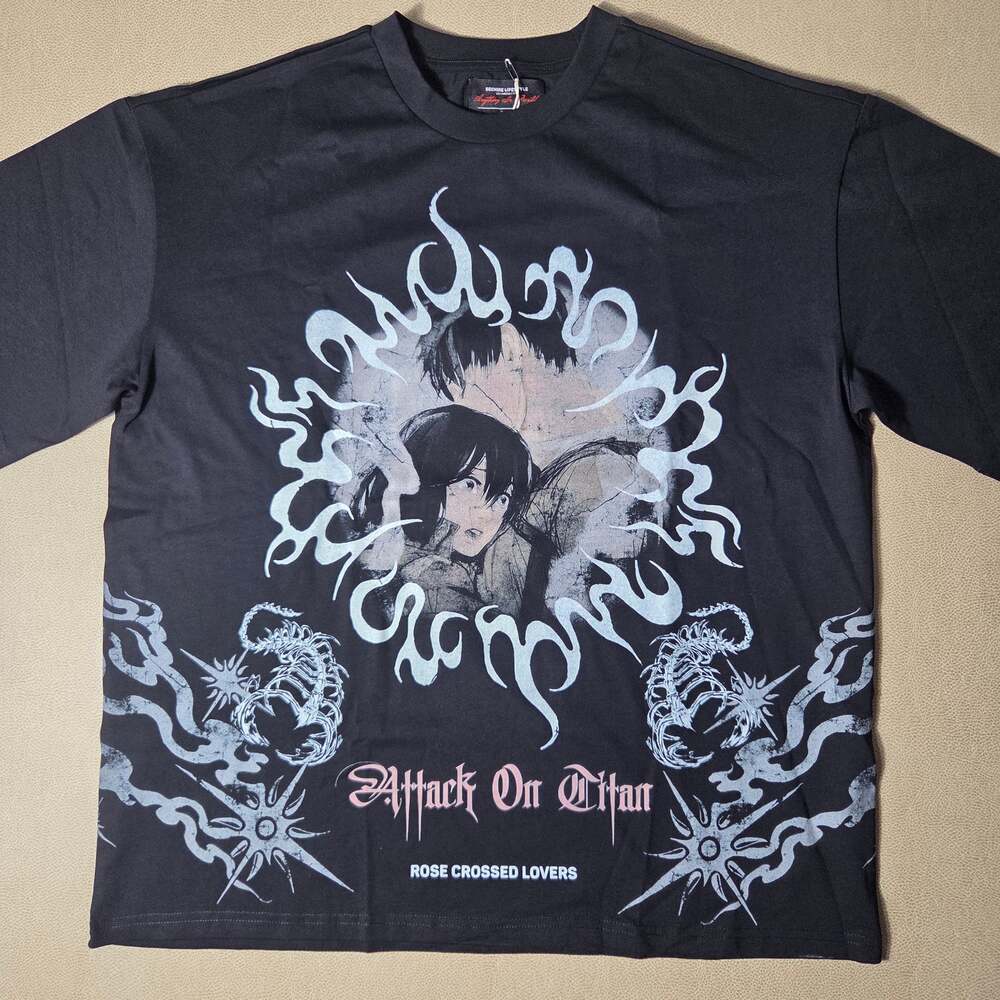 Dechire Lifestyle Attack on Titan Star Crossed Lovers Graphic Tee Medium NWT